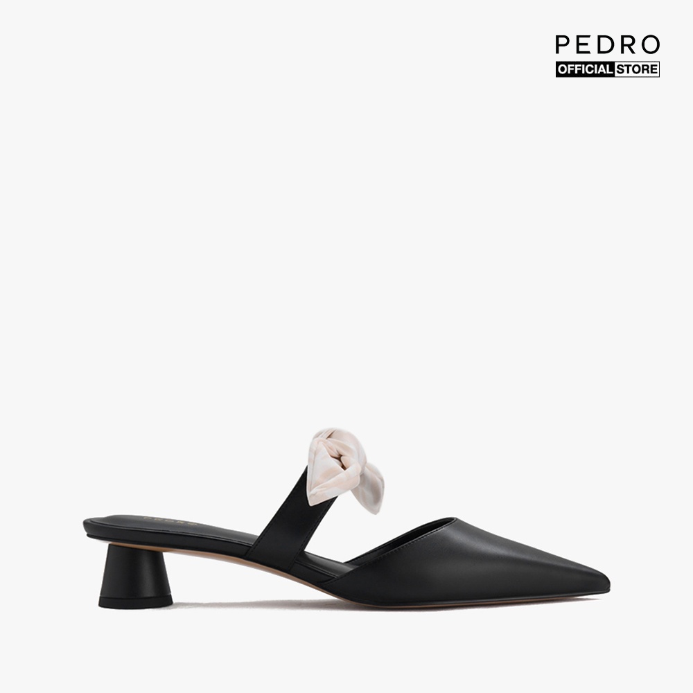 PEDRO Giày cao gót mũi nhọn hở gót Knotted Pointed Toe Mules PW1-26220047-01