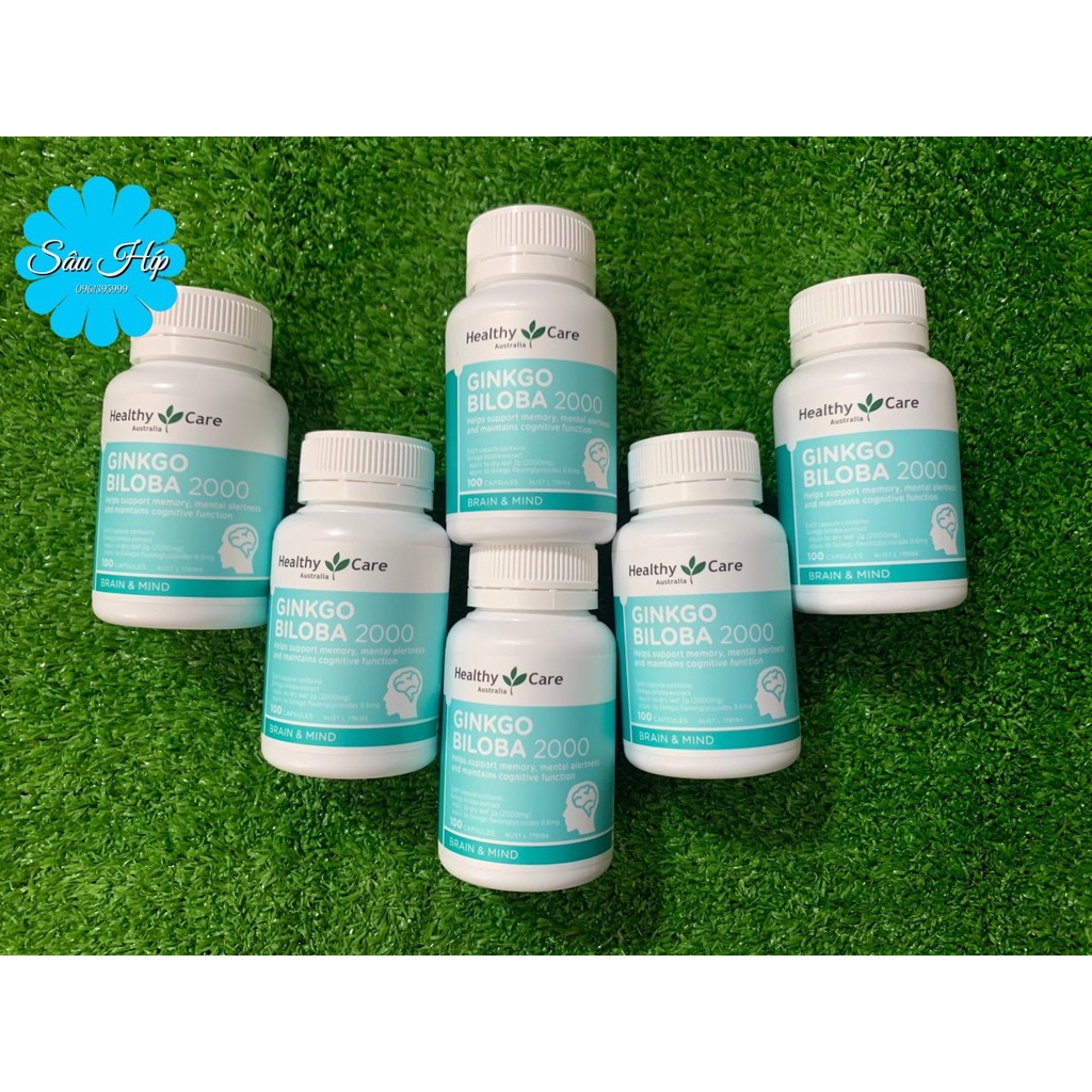 Viên Uống Bổ Não Healthy Care Ginkgo Biloba 100 viên