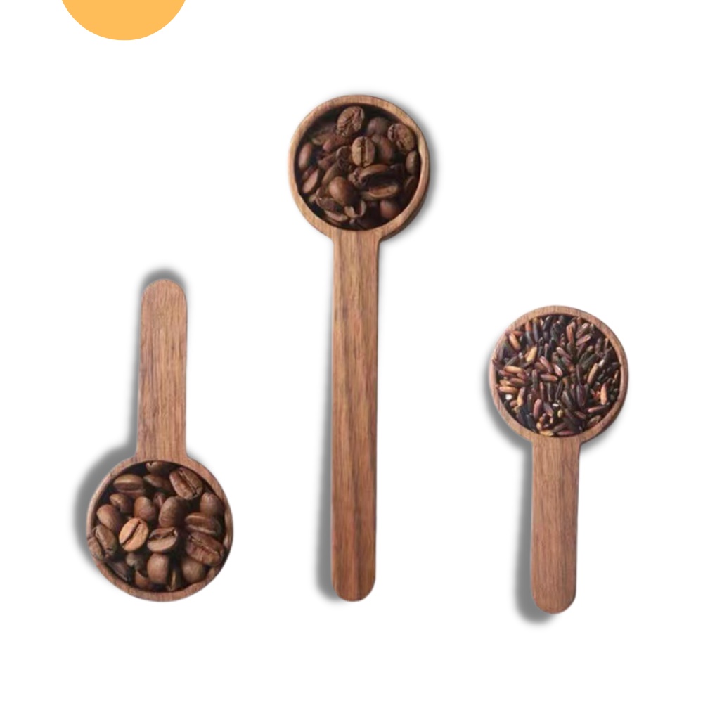 Muỗng gỗ đong cà phê, muỗng định lượng cà phê tiện lợi