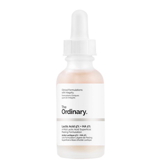 The Ordinary - Lactic Acid 5% + HA tẩy da chết hóa học, sáng da, đều màu da