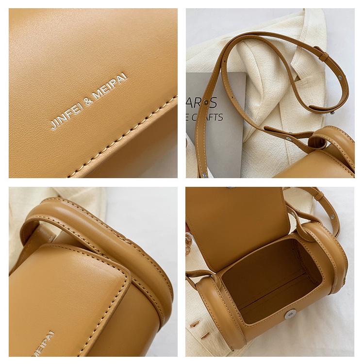 Túi Đeo Chéo Hình Trụ Thời Trang Hàn Quốc Cho Nữ