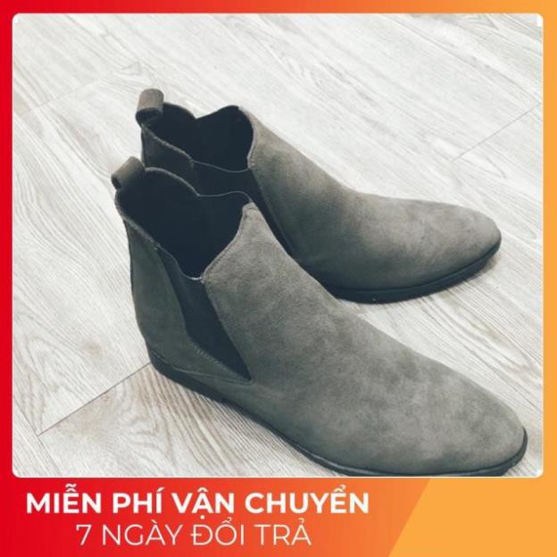 🔥HÀNG SIÊU CẤP🔥 (Sập Giá ) Giày Boots Nam Cao Cổ Chelseaa Hàng Việt Nam Xuất Khẩu Màu ( Xám Xanh ) Cá Tính