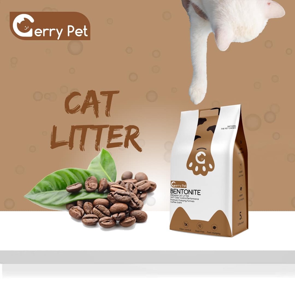 [GIÁ HỦY DIỆT] Cát Vệ Sinh Cho Mèo Gerry Pet Túi 15L Thấm Hút Triệt Để Không Bụi - Bobo Pet Shop Hà Nội