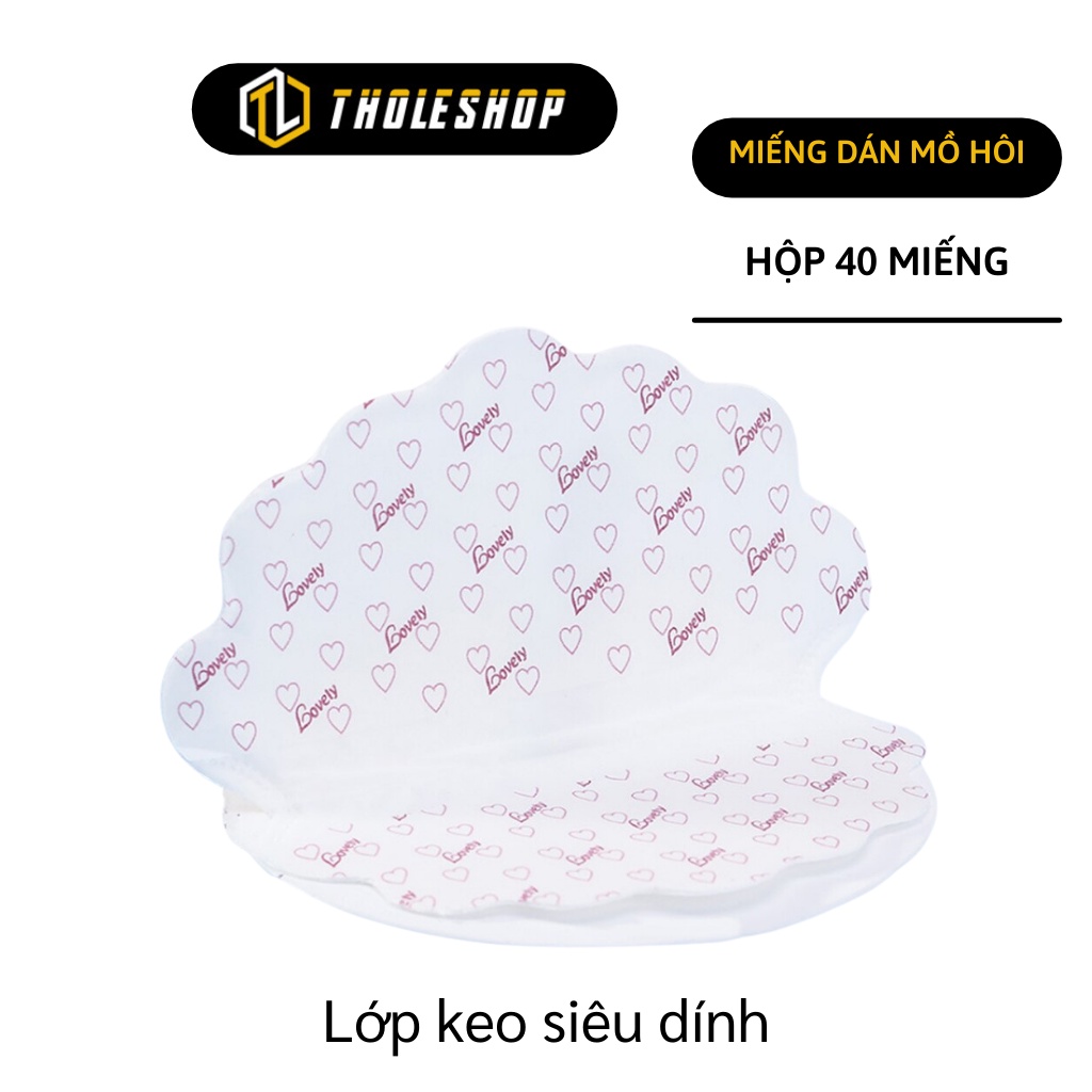 Miếng Dán Chống Mồ Hôi Nách - Combo 40 Miếng Thấm Hút Khử Mùi Vùng Nách Hiệu Quả 7342