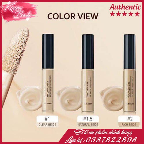 The Saem Concealer Face Blemish Concealer dành cho trang điểm của phụ nữ đích thực