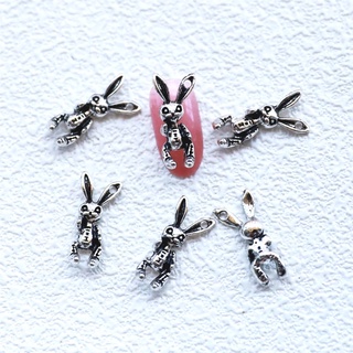 Set 10 charm thỏ kute trang trí móng tay mới0