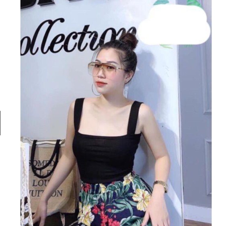 Áo hai dây bản to chất thun gân siêu hot hit