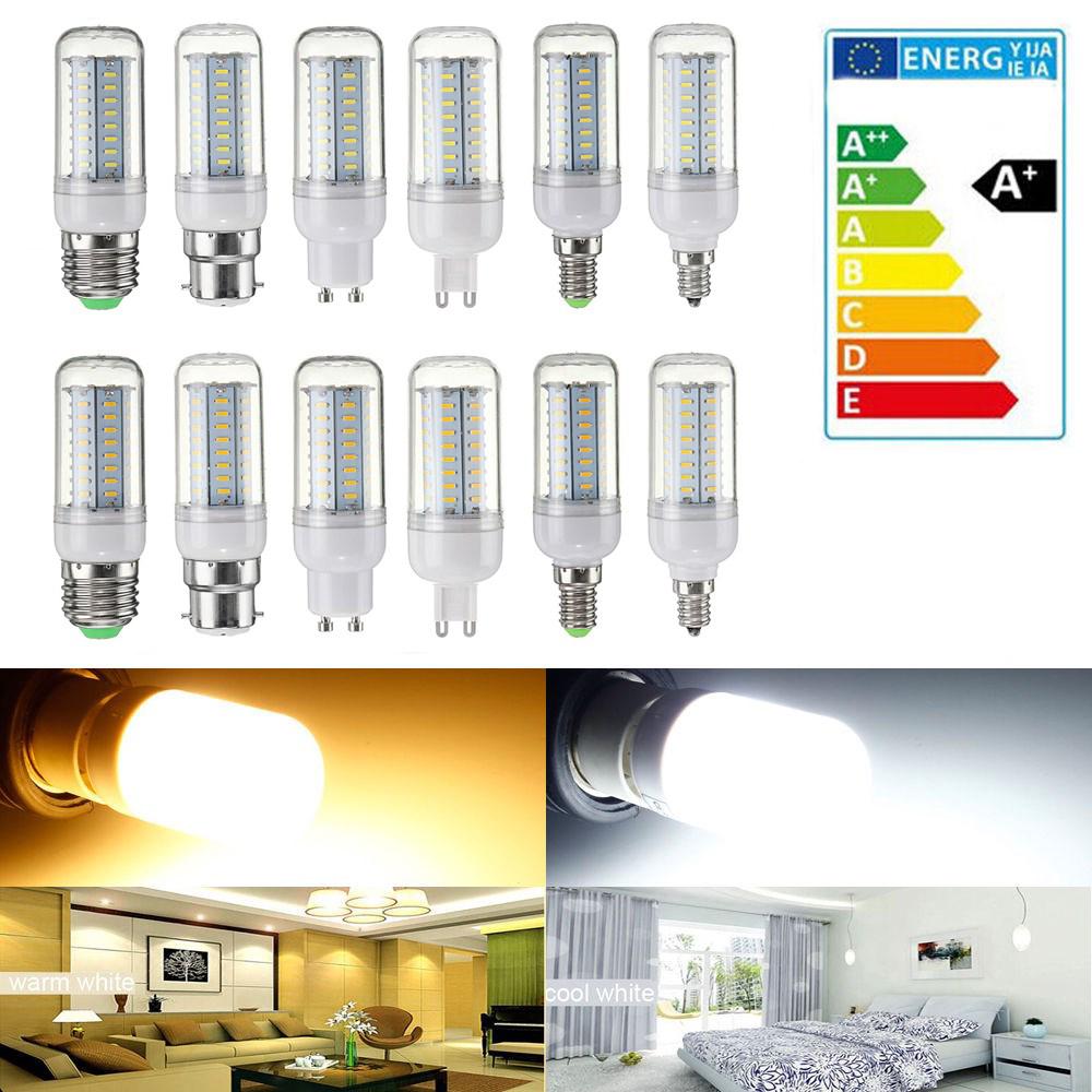Bóng đèn led e14/e27/g9/gu10/b22/e12 smd4014 5w ac 220v trang trí nhà cửa tiện dụng