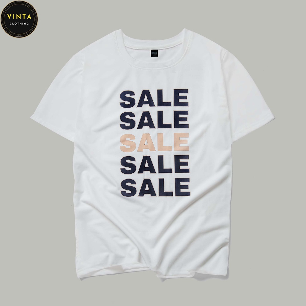 Áo Thun Cotton SALE Cổ Tròn Form Rộng Streetwear Áo Phông Basic Tee - VINTA | BigBuy360 - bigbuy360.vn