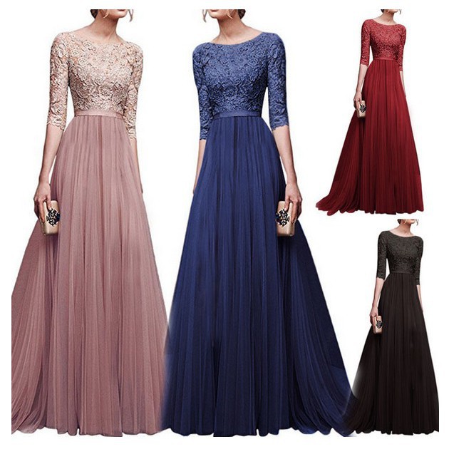 Đầm Maxi Dáng Chữ A Tay Lỡ