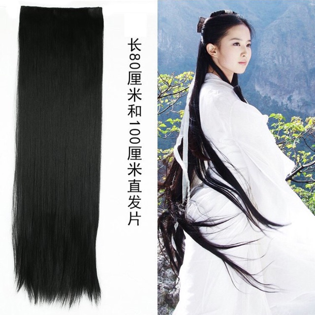 Tóc kẹp thẳng 1met
