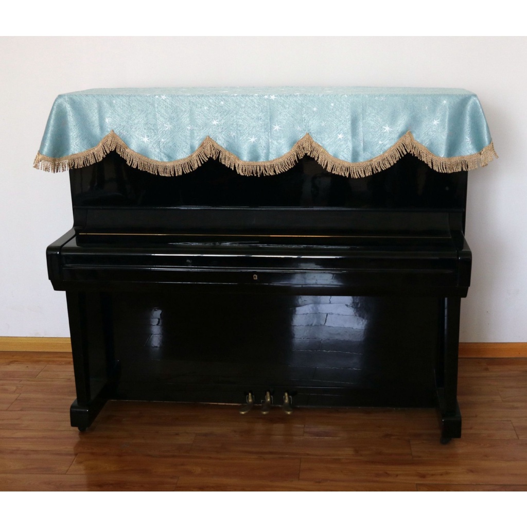 Khăn phủ đàn piano cơ và piano điện tử 88 phím hoa hồng sang trọng chống bụi, chống xước