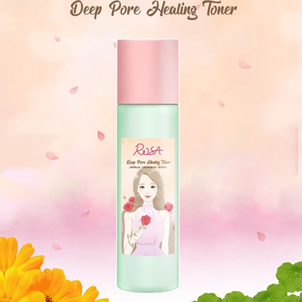 Nước hoa hồng Rosa Deep Pore Healing Toner 120ml