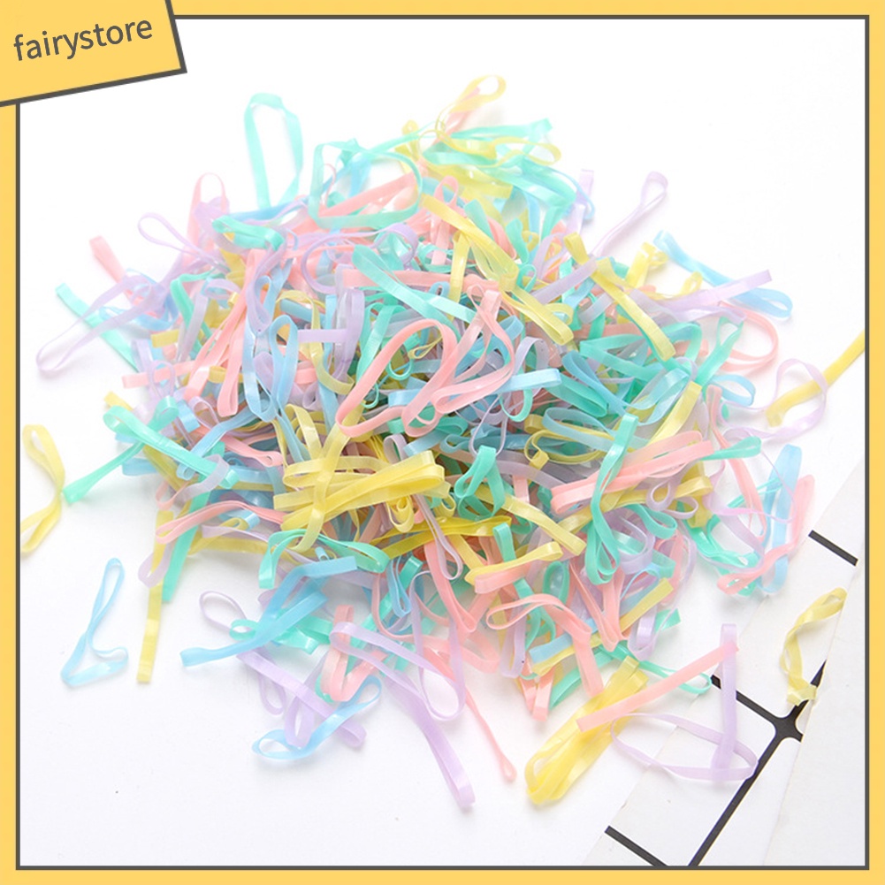 Set 220 dây chun buộc tóc nhiều màu sắc tiện dụng