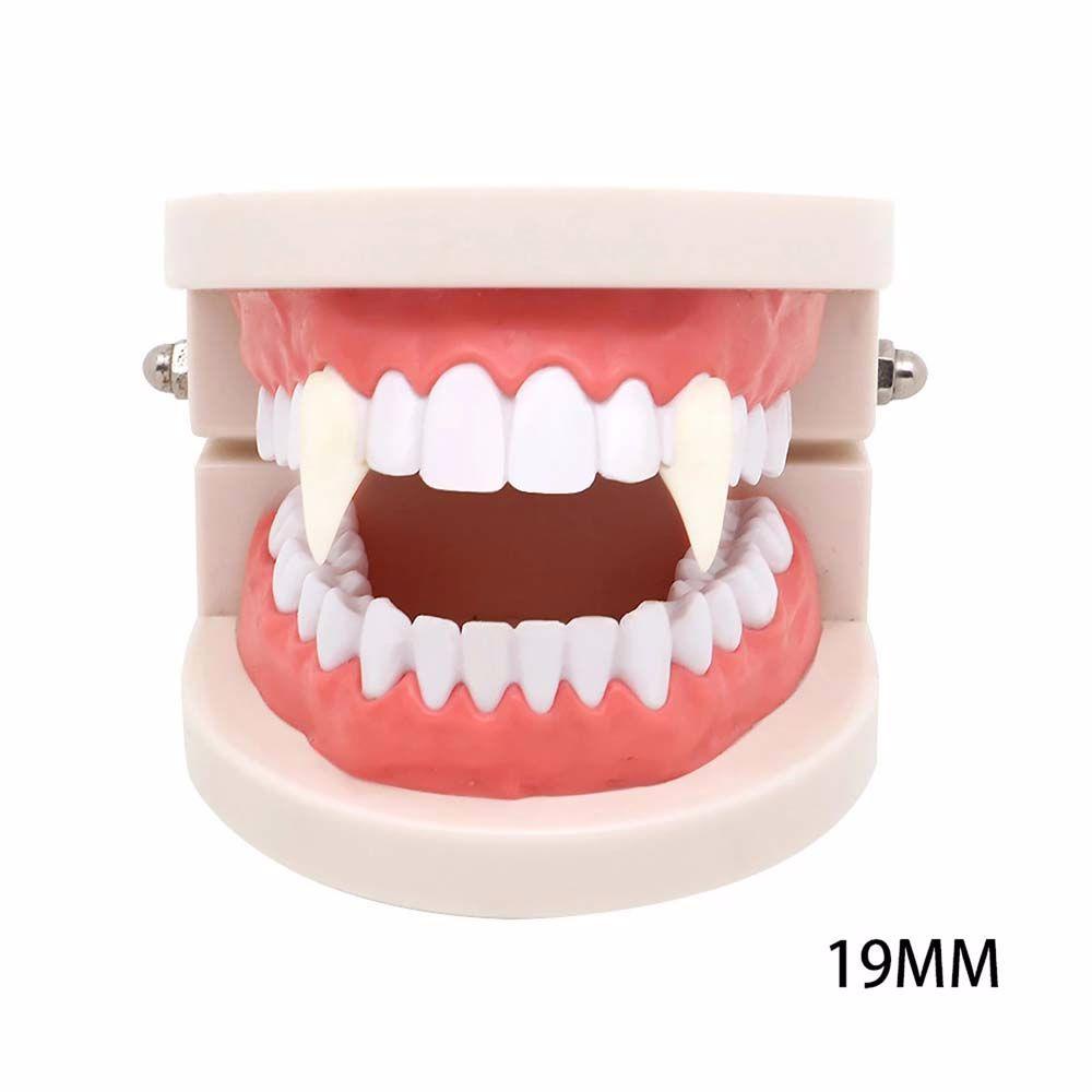 Mmluck Bộ 2 Răng Giả Bằng Nhựa Resin An Toàn Trang Trí Tiệc Hóa Trang