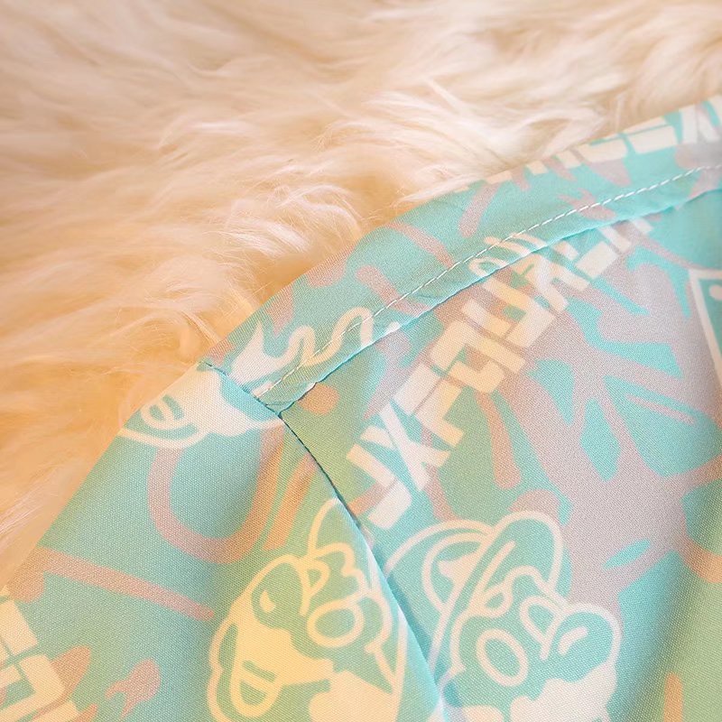 Áo Sơ Mi Tay Ngắn Dáng Rộng In Họa Tiết Hoạt Hình Phong Cách Hàn Quốc Thời Trang Mùa Hè 2022 Cho Nam