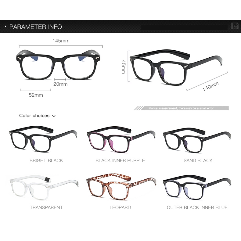 Gọng kính SAMJUNE chống bức xạ kiểu dáng thời trang