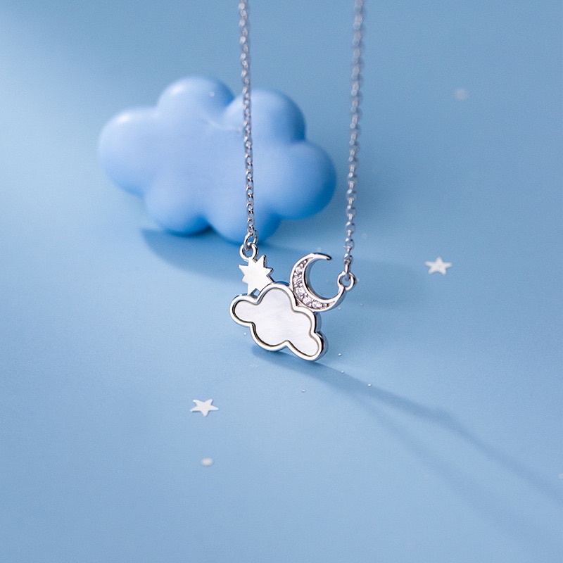 Vòng cổ bạc 925 hình vương miện của nữ đính đá - Made Twinkle Silver