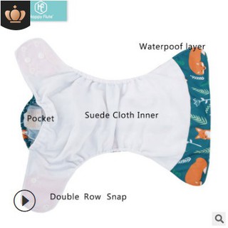 Combo Miếng lót cho Bỉm/ Tả vải Happy Flute sợi tre siêu thấm Tái sử dụng bảo vệ môi trường - Nana Shop - Momy Baby