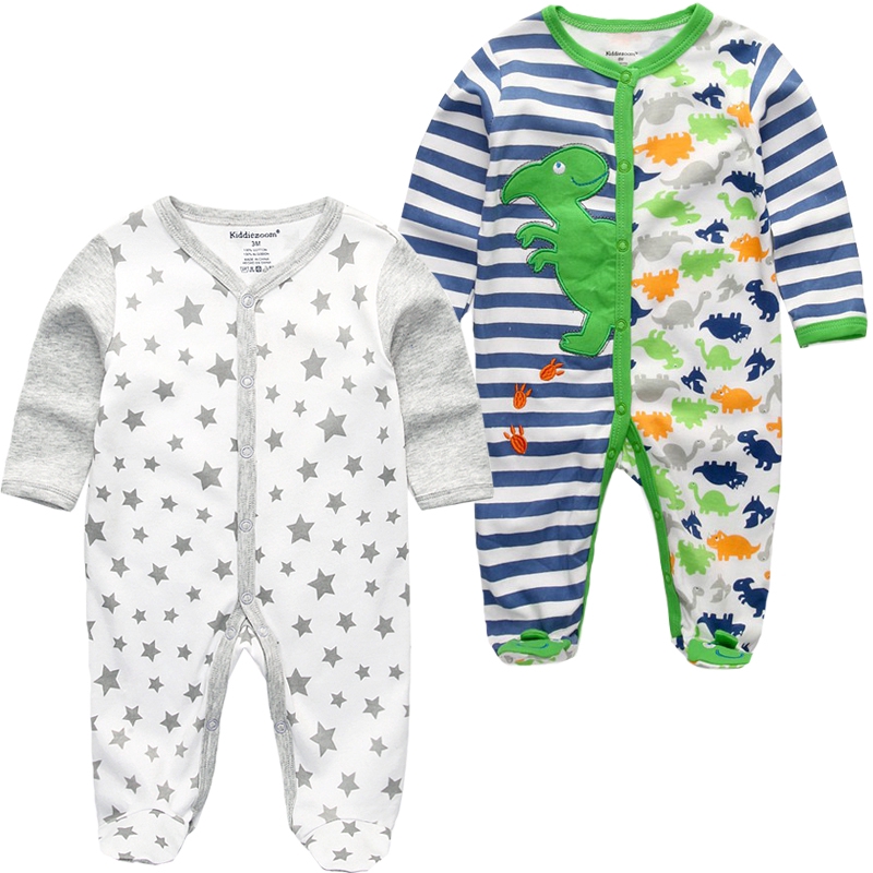 Set Đồ 2 Món 100% Cotton Tay Dài Thời Trang Dễ Thương Cho Bé 0-12 Tháng Tuổi