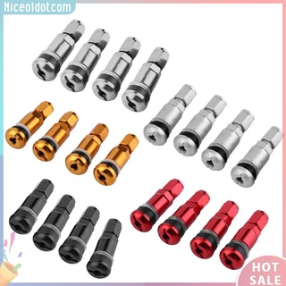 Bộ 4 van bơm bánh xe hơi không săm bằng hợp kim nhôm