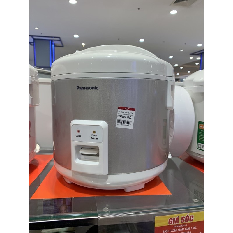 Nồi cơm điện Panasonic 1.8 lít SR-MVN187LRa mới 100%,Lòng nồi bằng hợp kim nhôm tráng men chống