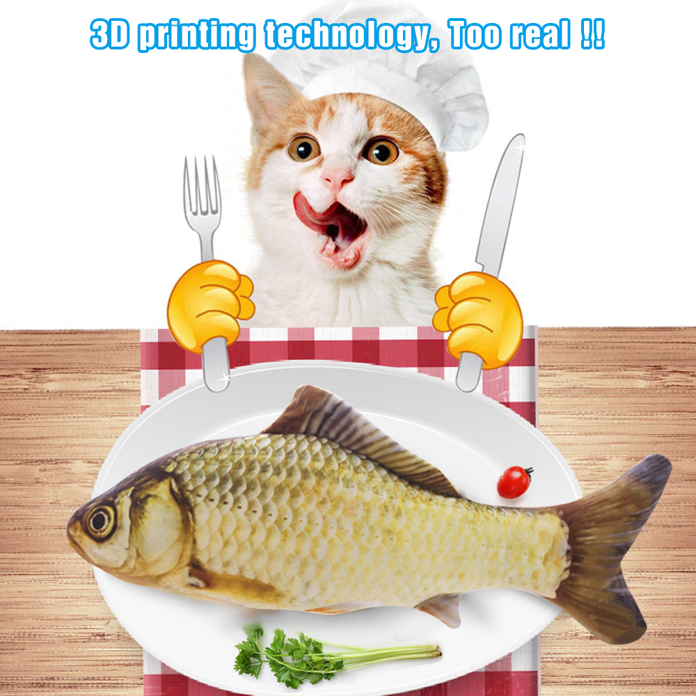 Đồ chơi cá nhồi bông có bạc hà mèo cho mèo cưng