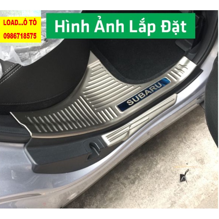 Ốp Bậc Cửa, Nẹp Bước Chân Xe Sabaru Forester Mẫu Inox Cao Cấp