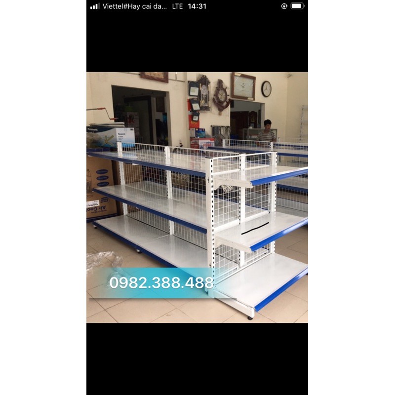 Kệ đôi cao 1m2 dài 1m2 3 tầng độc lập