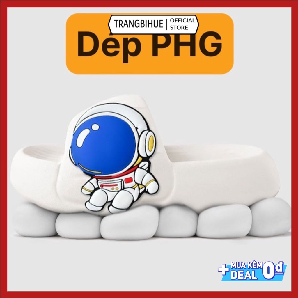 Dép Unisex Quai ngang bánh mỳ siêu êm họa tiết 🚀PHI HÀNH GIA🚀 cute dễ thương MSPPHG TRANGBIHUE