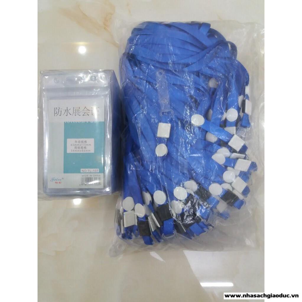 Combo 3 Đeo thẻ học sinh, nhân viên nhựa dẻo TL 107, 108