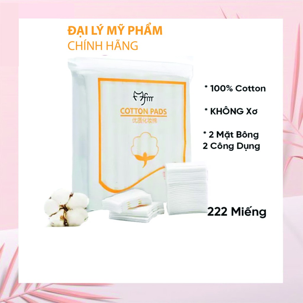 Bông tẩy trang cotton 222 miếng loại 1