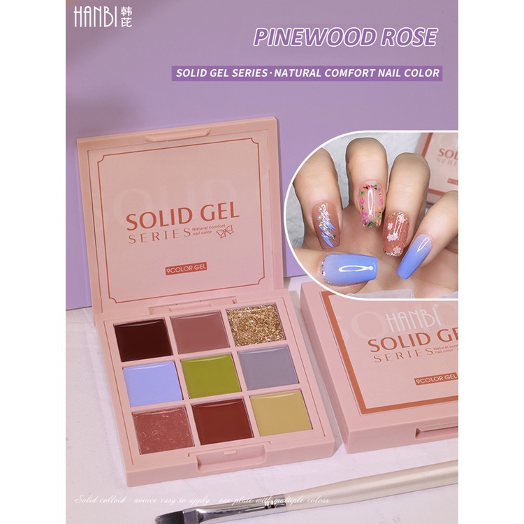 Bảng Màu Gel Sơn Móng Tay 9 Màu Sắc Thời Trang