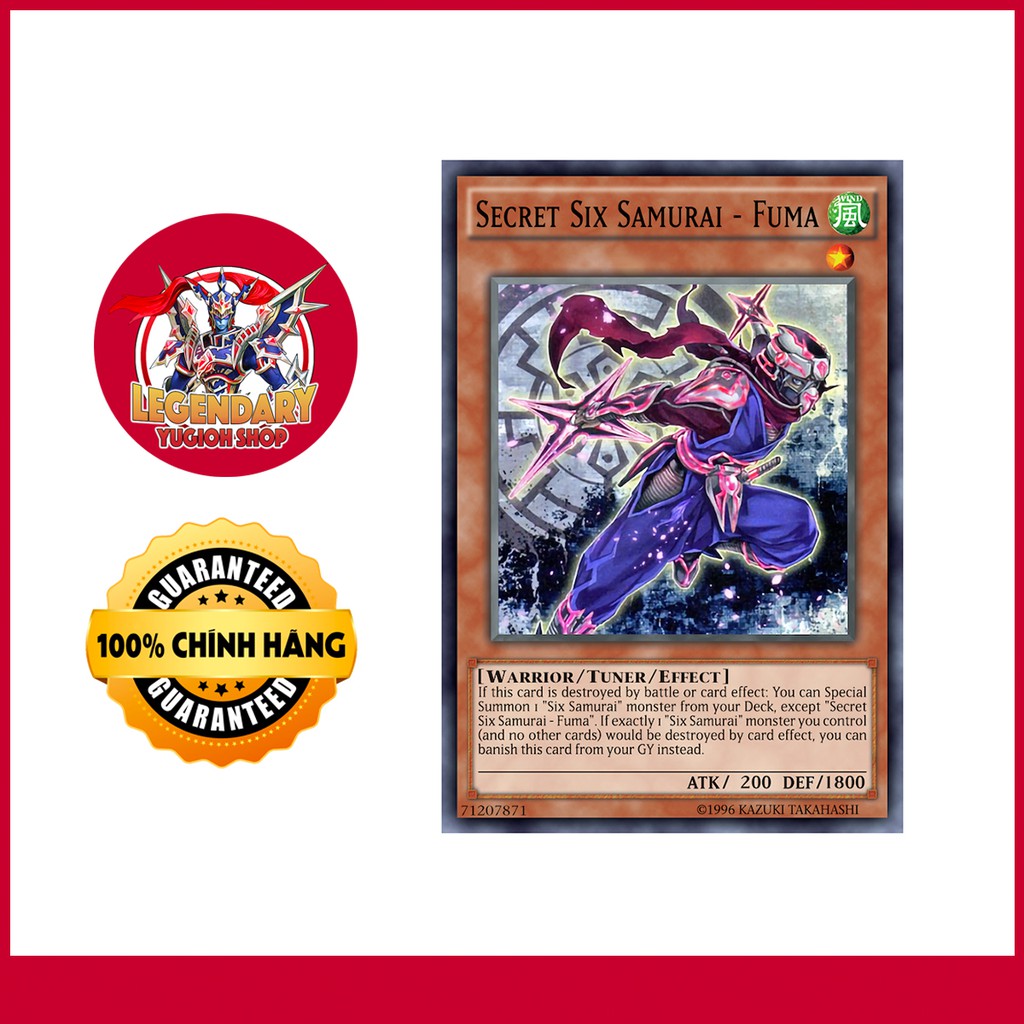 [Thẻ Bài Yugioh Chính Hãng] Secret Six Samurai - Fuma