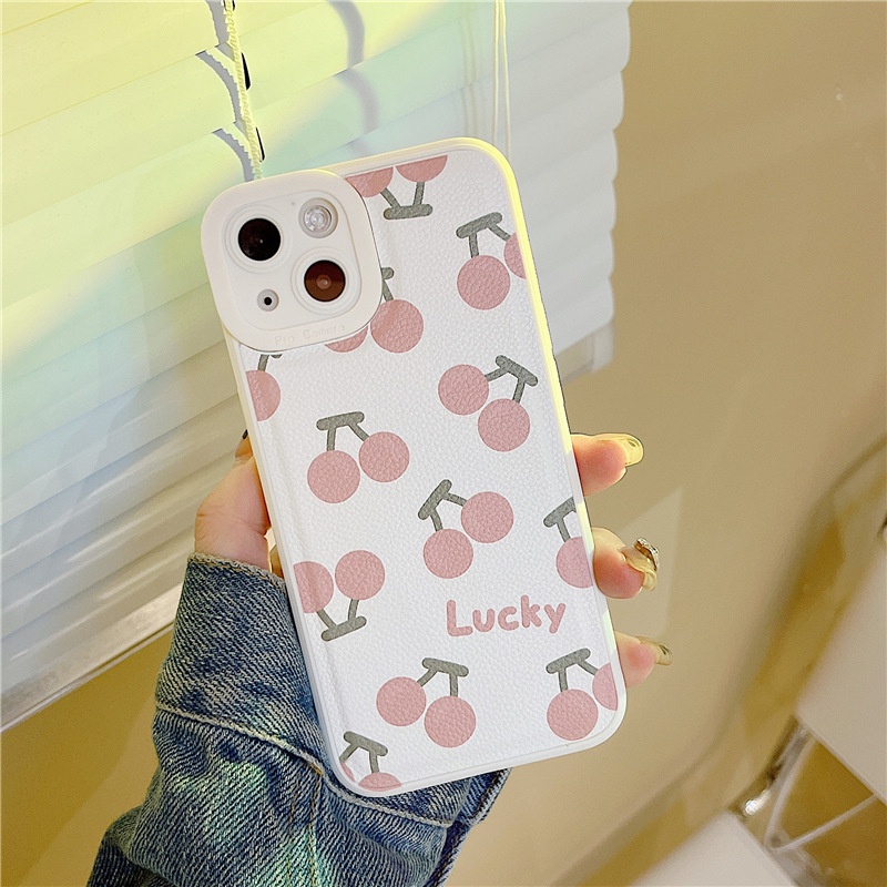 Ốp lưng iphone Ốp Điện Thoại Họa Tiết Trái Vải Cho Iphone7 / 8plus / x / xs / 11 / 14pro / 13 / pro / max / plus / Promax Dinuo case