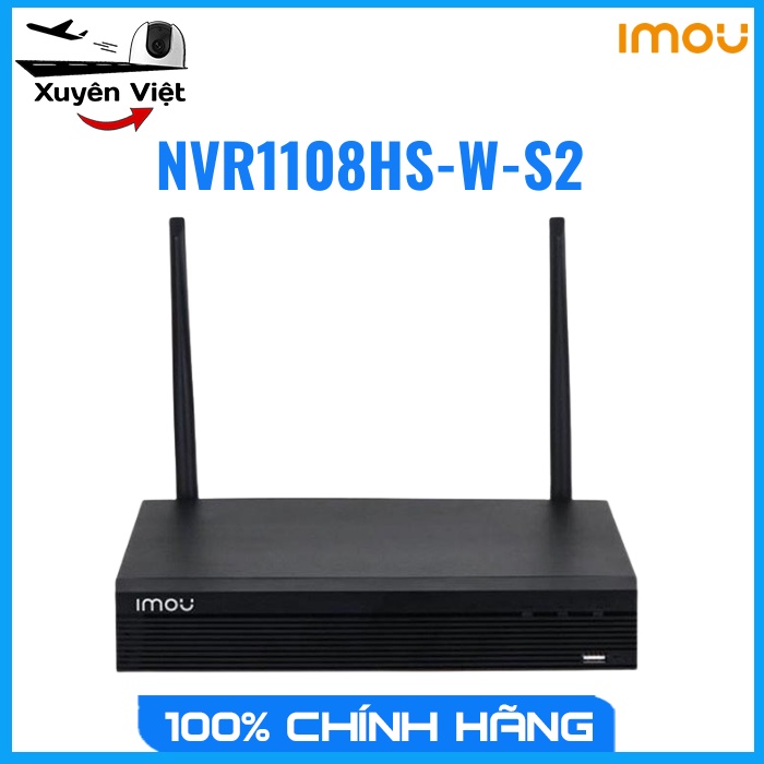 Đầu ghi 8 kênh IMOU NVR1108HS-W-S2, Hỗ trợ kết nối nhiều thương hiệu Camera, 2 cổng usb 2.0, Hỗ trợ P2P