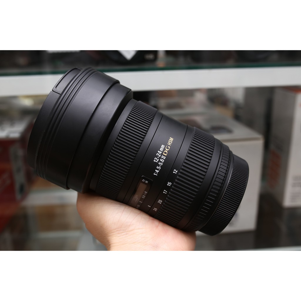 ỐNG KÍNH SIGMA 12-24mm F4.5-5.6 II DG HSM - LEN GÓC RỘNG PHONG CẢNH- KIẾN TRÚC CHO CANON