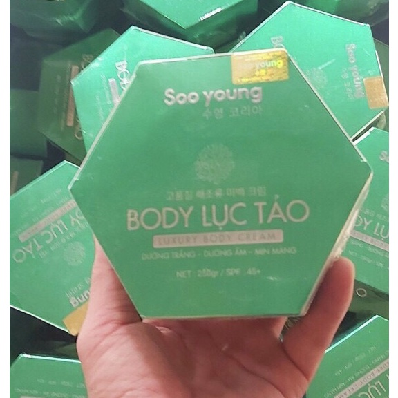 Kem body lục tảo soo young dưỡng trắng da toàn thân 250g