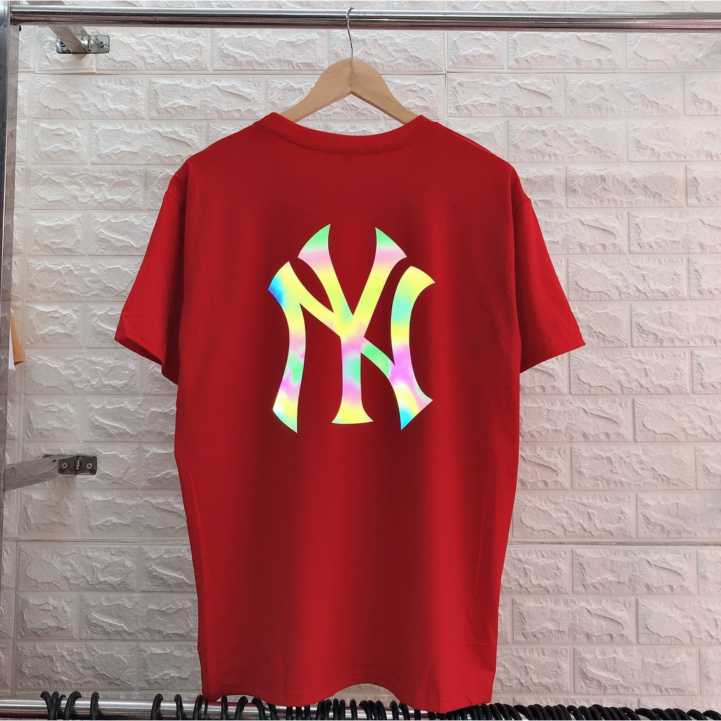 Áo Thun Phản Quang In hình NY 7 Màu, Vải Cotton 75%, Form Rộng Unisex Nam Nữ Mặc Đẹp, Ken T-Shirt.