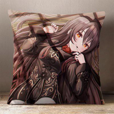 Gối in hình nhân vật HUTAO game GENSHIN IMPACT anime chibi xinh xắn tiện lợi chất đẹp