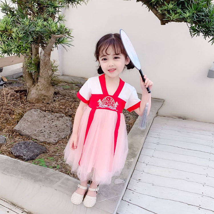 Đồ Hán phục Hanfu bé trai set quần áo cá chép tiểu nhị cực xinh chất mỏng mát mặc hè Trung thu Tết đi chùa