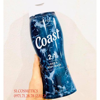 Tắm gội Coast Mỹ 532ml