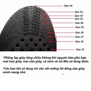 Lót Giày Tăng Chiều Cao Bộ Nguyên Bàn cao từ 3cm đến 7,5cm