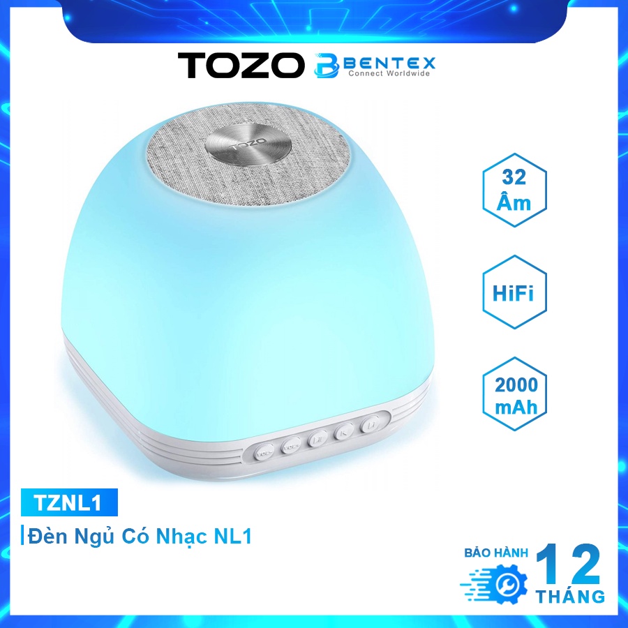 Đèn Ngủ Có Nhạc TOZO NL1 32 Âm Thanh HiFi Êm Dịu, Đèn Điều Chỉnh Ánh Sáng Dễ Ngủ, Tập Trung Học Tập Làm Việc