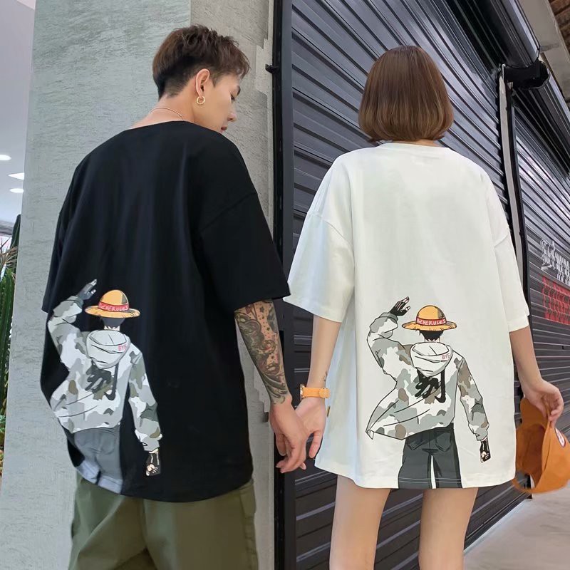 Áo thun tay lỡ form rộng - phông nam nữ cotton oversize - T shirt Luffy - 2N Unisex | BigBuy360 - bigbuy360.vn