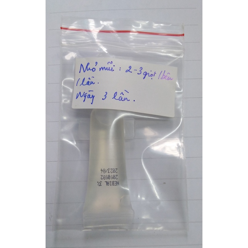 Nước muối nhỏ mũi Nebial 3% từ Buona Italia, giúp giảm nghẹt mũi, chảy mũi,làm sạch dịch nhầy mũi