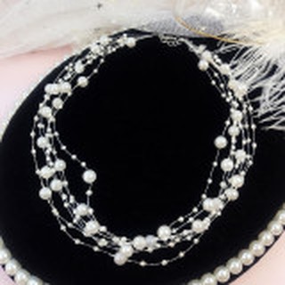 Vòng cổ choker hạt ngọc