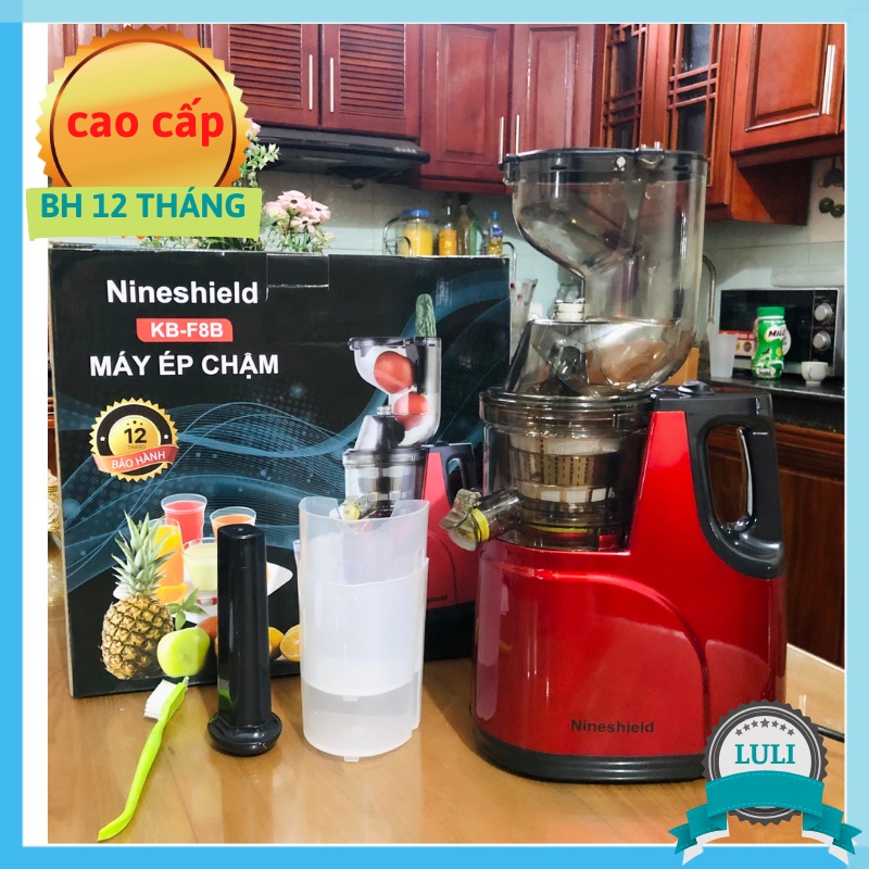 [CAO CẤP]Máy Ép Hoa Quả Trái Cây Nineshield F8B Siêu Mạnh, Tách Riêng Nước Và Bã