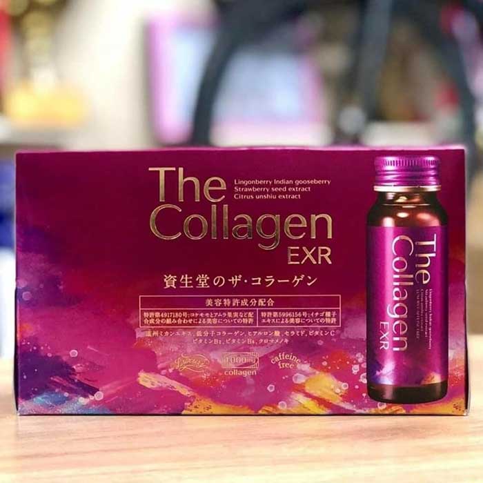 [Mẫu Mới] Nước uống Collagen The Collagen EXR Shiseido hộp 10 chai x 50ml Nhật Bản