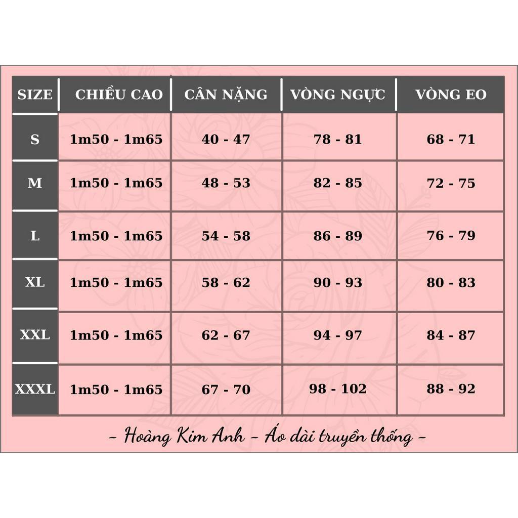 ÁO DÀI CÁCH TÂN NỮ DÁNG SUÔNG " Mộc Trà " 4 TÀ XẺ, ÁO DÀI TRUYỀN THỐNG MAY SẴN BIGISZE KÈM QUẦN LỤA MÀU ĐỎ, XANH CỐM